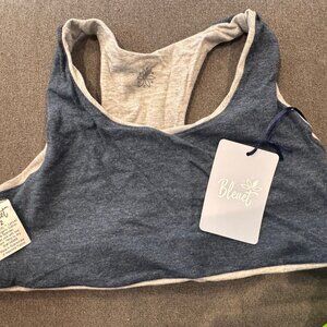 NWT Grey and Charcoal Reversible Bluet Bra - Training Size 12